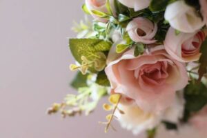 bouquet de fleurs rose